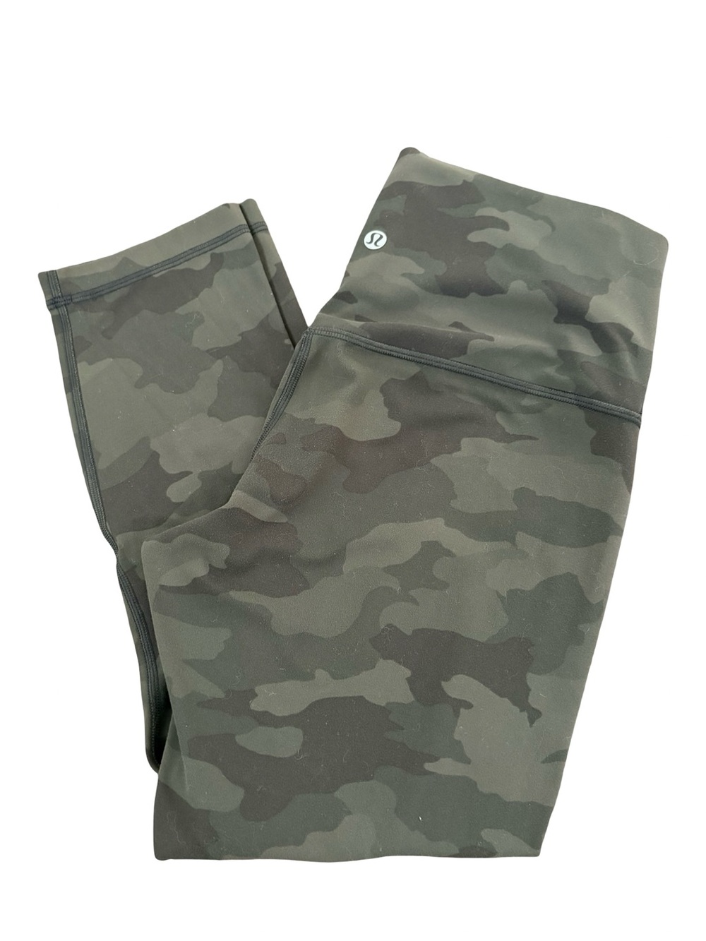 lululemon athletica Forest Green Camo Leggings 7/8 Size 8